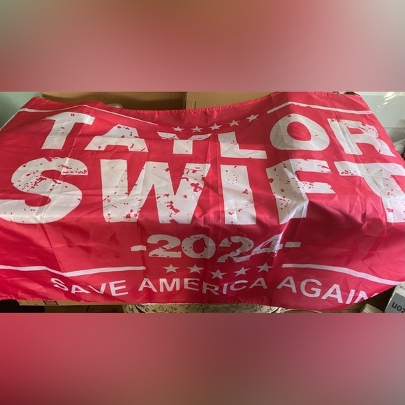 Taylor Swift Flag Banner 3 x 5 , Pink /White - Picture 2 of 5